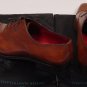 SUTOR MANTELLASSI SHOES $1450 BROWN PATINA CAP TOE HANDMADE OXFORDS 13D 46e NEW
