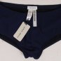 GIORGIO ARMANI SWIMSUIT $265 NAVY LOGO BEACHWEAR SWIM BRIEF BATH SLIP SM 48e NEW