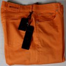 KITON PANTS $895 ORANGE 5-PKT LOGO EMBROIDERED HANDMADE TROUSER CHINO 38 54e NEW