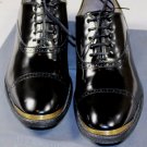 ALEXANDER McQUEEN SHOES $795 BLACK BRASS SHANK CAPTOE OXFORDS 11 44e NEW