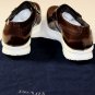 PRADA SHOES $795 BROWN KILTED VAMP TOE ORNAMENT BUCKLED VAMP MONK 11.5 44.5 NEW