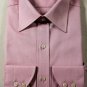 TOM FORD SHIRT $690 PINK PINHOLE OXFORD CLOTH DRESS SHIRT 17.5/34 44 NEW