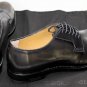 DSQUARED2 SHOES $895 BLACK BURNISHED TOE CALFSKIN GOODYEAR DERBY 10.5 43.5e NEW