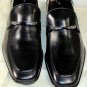 SALVATORE FERRAGAMO SHOES $680 BLACK LOGO LINK BIT ORNAMENTED LOAFER 9 42e NEW