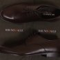 BRUNO MAGLI SHOES $545 DARK BROWN CALFSKIN ALMOND TOE HANDMADE DERBY 11D 44e NEW
