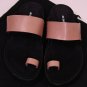 ANN DEMEULEMEESTER SHOES $690 ROSE BROWN DOUBLE STRAP LEATHER SANDALS 8 41e NEW