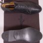 CESARE PACIOTTI SHOES $680 DARK GRAY PATTERNED LEATHER CAPTOE OXFORDS 8 41e NEW