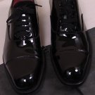 TOM FORD SHOES $1490 BLACK PATENT CAPTOE HANDMADE FORMAL OXFORD 7 40 NEW