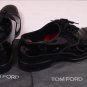 TOM FORD SHOES $1490 BLACK PATENT CAPTOE HANDMADE FORMAL OXFORD 7 40 NEW