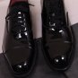 TOM FORD SHOES $1490 BLACK PATENT CAPTOE HANDMADE FORMAL OXFORD 7 40 NEW