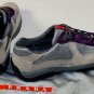 PRADA SPORT SHOES $450 KHAKI/GRAY MESH/PURPLE SUEDE BIKE TRAINERS 10.5 43.5e NEW