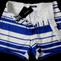 DOLCE & GABBANA SHORTS $680 BLUE/WHITE STRIPED LINEN/COTTON BERMUDAS 33 50e NEW