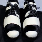 DSQUARED2 SHOES $1140 BLACK/WHITE PONY HAIR ZEBRA STRIPED LOGO DERBY 10 43e NEW