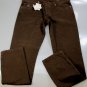 BRUNELLO CUCINELLI JEANS $640 DARK BROWN WASH LOGO FIT LEG DENIM 38/34 54e NEW