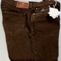 BRUNELLO CUCINELLI JEANS $640 DARK BROWN WASH LOGO FIT LEG DENIM 38/34 54e NEW