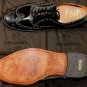 CHURCH'S SHOES $795 BLACK STUD DETAILED WINGTIP TRIPLE SOLE OXFORD 11 44 NEW