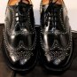 CHURCH'S SHOES $795 BLACK STUD DETAILED WINGTIP TRIPLE SOLE OXFORD 11 44 NEW