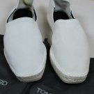 TOM FORD SHOES $800 IVORY SUEDE/COTTON HANDMADE SUMMER ESPADRILLES 11 44 NEW