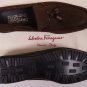 SALVATORE FERRAGAMO SHOES BROWN SUEDE ALLIGATOR TASSELED LOAFER 9.5 42.5 NEW