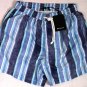 KITON SWIMSUIT $425 NAVY/BLUE STRIPED LOGO EMBROIDERED RESORT TRUNKS SM 48 NEW