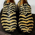 GUCCI SHOES $965 BROWN/BLACK PONY HAIR SLIP ON LOAFER 8.5 41.5 NEW