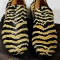 GUCCI SHOES $965 BROWN/BLACK PONY HAIR SLIP ON LOAFER 8.5 41.5 NEW