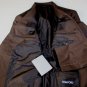 TOM FORD SUIT $3400 CHOC BROWN 100%BRUSHED COTTON HANDMADE 2BTN SUIT 44L 56e NEW