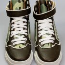 GIVENCHY SHOES $995 CAMMO GREEN CALFSKIN LOGO TYSON HI-TOP TRAINERS 12 45 NEW