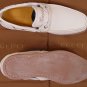 GUCCI SHOES $560 DOVE GRAY LOGO STITCHED BOAT SHOE CASUAL LOAFER 6 39e NEW