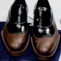 PRADA SHOES $1090 BLACK/BROWN SPAZZOLATO RUBBER DIPPED LOAFER 10 43e NEW