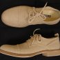 ANN DEMEULEMEESTER SHOES $790 BROWN LINEN/LEATHER CAP TOE OXFORDS 8 41e NEW