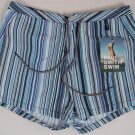 PAUL SMITH SWIM TRUNKS $165 BLUE LOGO STRIPED SWIMSUIT BEACHWEAR SMALL 48e NEW