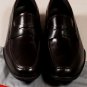 PRADA SPORT SHOES $595 DARK BROWN LOGO EMBOSSED PENNY VAMP LOAFER 7.5 40.5 NEW