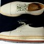 PRADA SHOES $990 NATURAL LINEN CAPTOE ESPADRILLE SOLE DERBY 11 .5 44.5 NEW