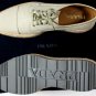 PRADA SHOES $990 NATURAL LINEN CAPTOE ESPADRILLE SOLE DERBY 11 .5 44.5 NEW