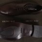 BRUNO MAGLI SHOES $545 DK BROWN CALFSKIN ALMOND TOE HANDMADE DERBY 8.5 41.5e NEW