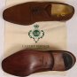 BORRELLI NAPOLI SHOES $1,350 BROWN SUEDE CAP TOE HANDMADE DERBY 11.5D 44.5e NEW