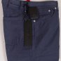 KITON PANTS $895 SLATE BLUE 5-PKT LOGO EMBROIDERED HANDMADE TROUSER 30 46e NEW