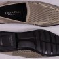 TARYN ROSE SHOES $540 KHAKI PINHOLE CUTOUT LEATHER DRIVERS 12.5 45.5e NEW