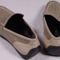TARYN ROSE SHOES $540 KHAKI PINHOLE CUTOUT LEATHER DRIVERS 12.5 45.5e NEW