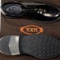TOD'S SHOES $595 BLACK TOE ORNAMENTED SPENCER ABSOLUTE COMFORT DERBY 8 41e NEW