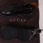 GUCCI SHOES $850 BLACK LACE UP/SIDE ZIP COMBAT BOOTS 8.5 41.5e NEW