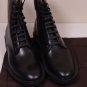 GUCCI SHOES $850 BLACK LACE UP/SIDE ZIP COMBAT BOOTS 8.5 41.5e NEW