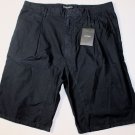 DOLCE & GABBANA SHORTS $495 NAVY BLUE POPLIN BERMUDA WALKING SHORT 34 50e NEW