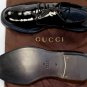 GUCCI SHOES $825 BLACK PATENT LEATHER VERNICE CRYSTAL FORMAL DERBY 11 44e NEW
