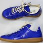 MAISON MARTIN MARGIELA SHOES $665 BLUE PATENT GOATSKIN REPLICA TRAINER 7 40 NEW