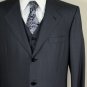 BRIONI SUIT $8155 GRAY 100%WOOL 3-BTN 3-PIECE HANDMADE VESTED SUIT 44R 54e NEW
