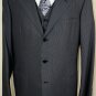 BRIONI SUIT $8155 GRAY 100%WOOL 3-BTN 3-PIECE HANDMADE VESTED SUIT 44R 54e NEW