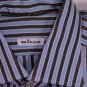 KITON DRESS SHIRT $765 LT. BLUE BOLD STRIPE KITON HANDMADE SHIRT 15&Acirc;&frac34;/34 40e NEW