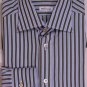 KITON DRESS SHIRT $765 LT. BLUE BOLD STRIPE KITON HANDMADE SHIRT 15&Acirc;&frac34;/34 40e NEW